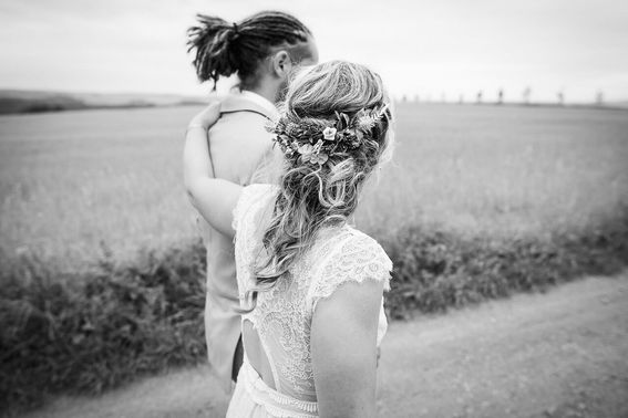 Hochzeitsfotografie in Schwarz-Weiß – gesehen bei frauimmer-herrewig.de